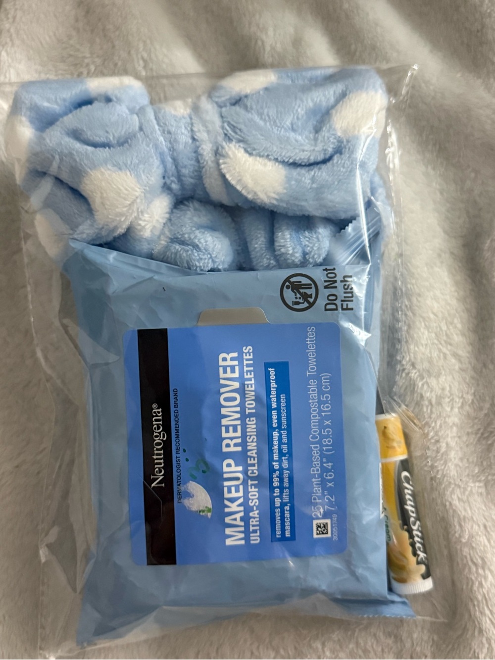 Neutrogena Blue Polka Dot  Headband Set
